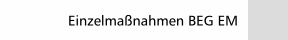 Einzelmaßnahmen BEG EM